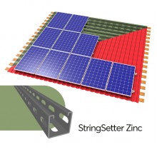 StringSetter Zinc B01 комплект оцинкованного креплений 1 PV модуля для битумной черепицы